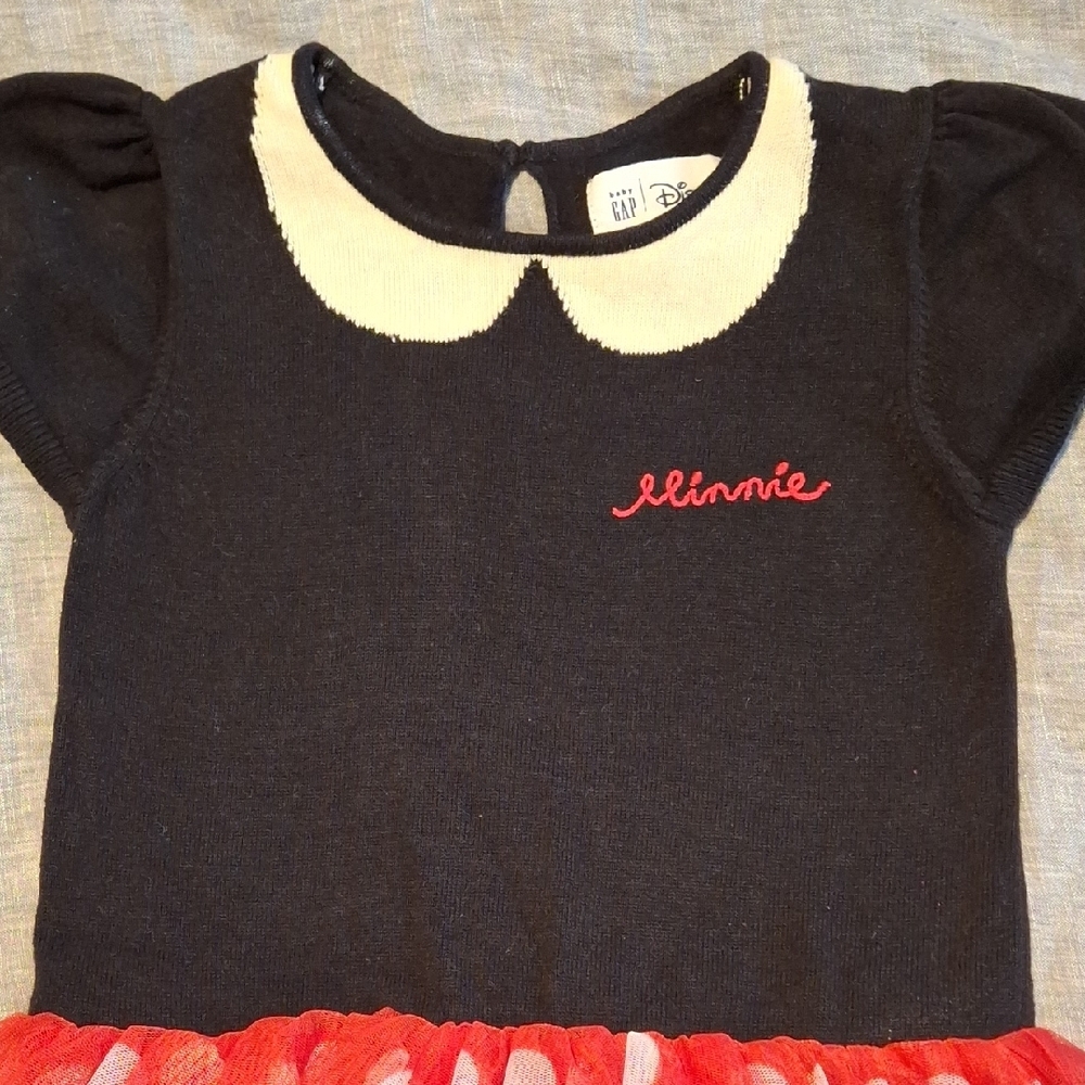 GAP Baby Disney Black and Cream Striped Knit Top - Picture 3 of 4